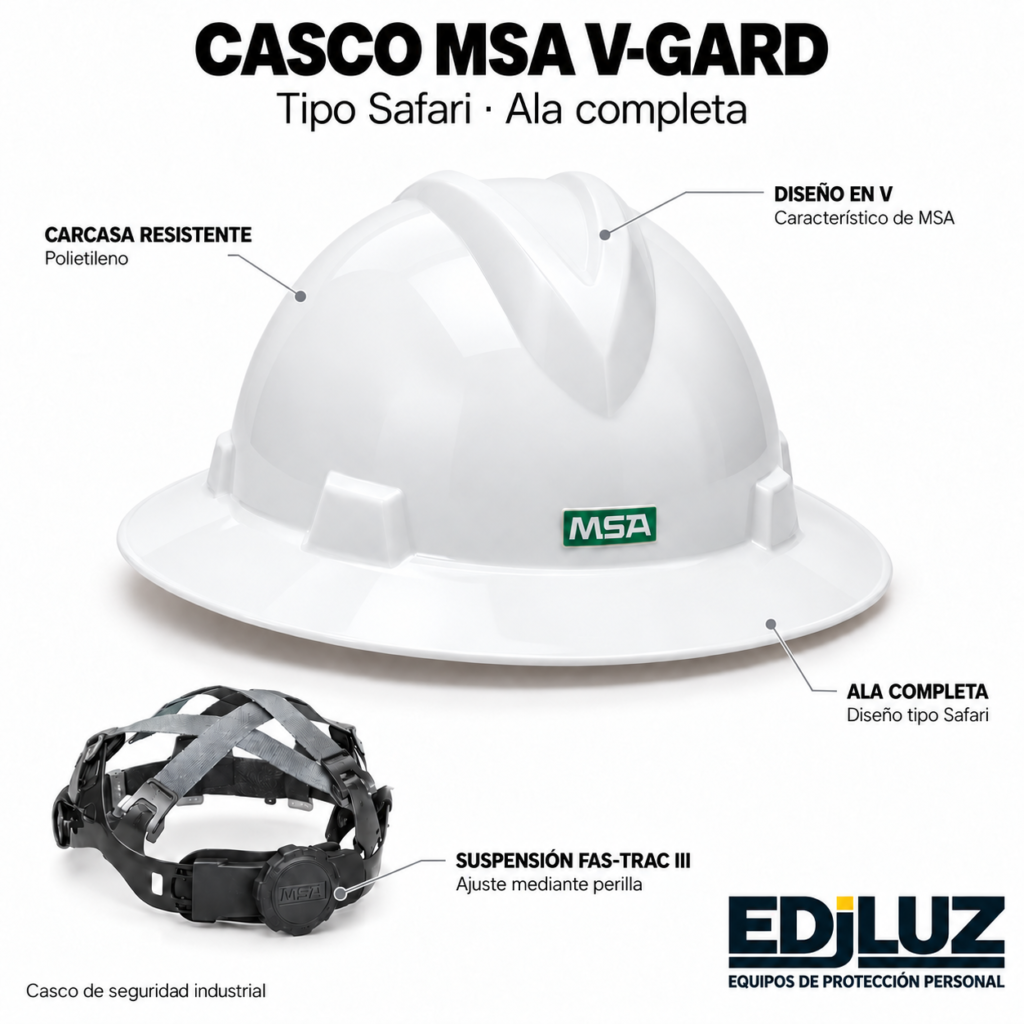 CASCO MSA V-GARD TIPO SAFARI