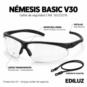 GAFAS NÉMESIS BASIC V30 CLARAS — REF. 30225276