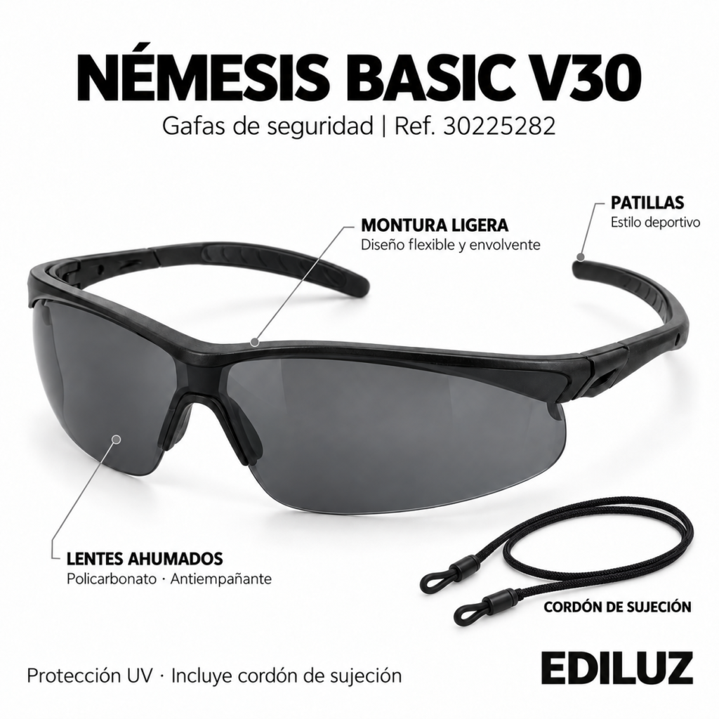 GAFAS NÉMESIS BASIC V30 AHUMADAS — REF. 30225282